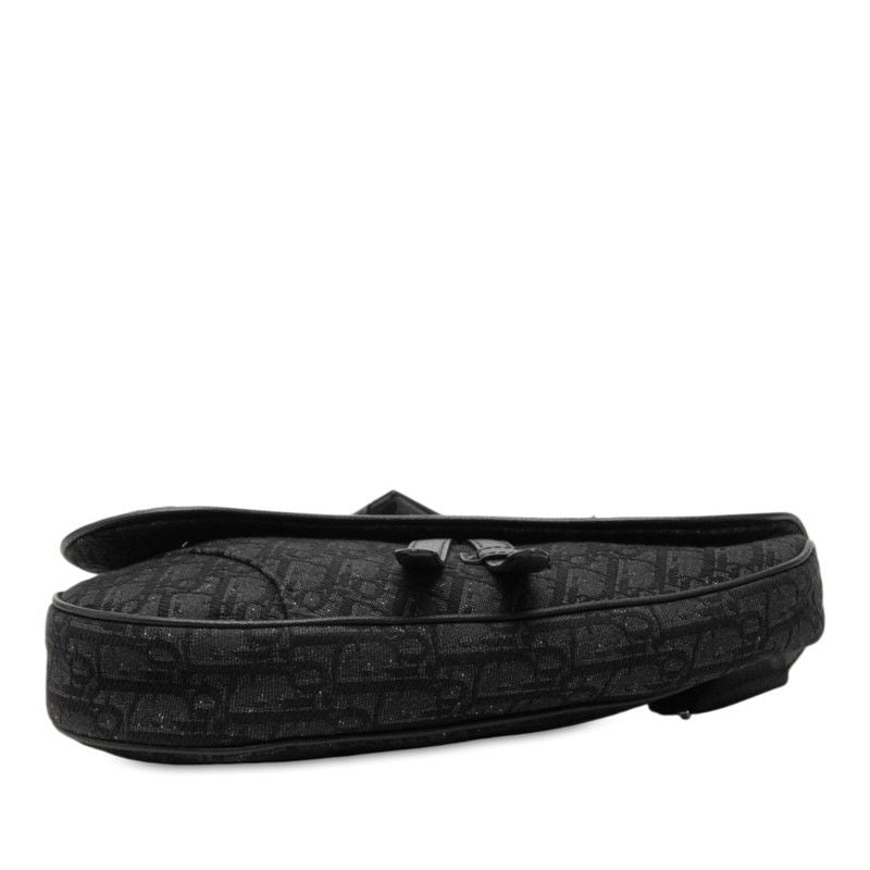 Dior Oblique Saddle canvas leather shoulder bag