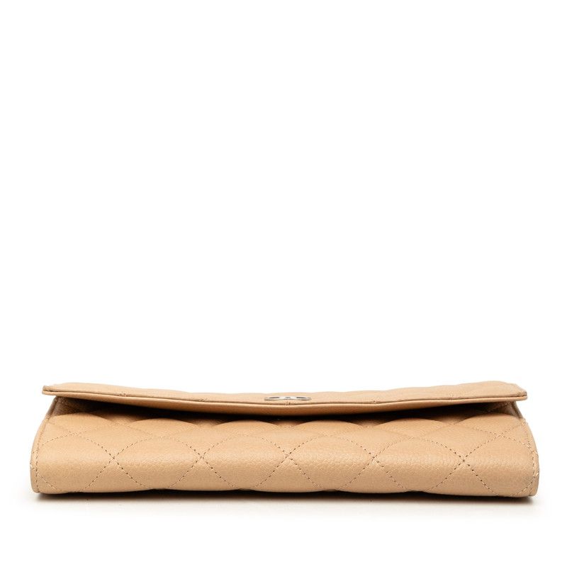 CHANEL Caviar Leather Long Wallet