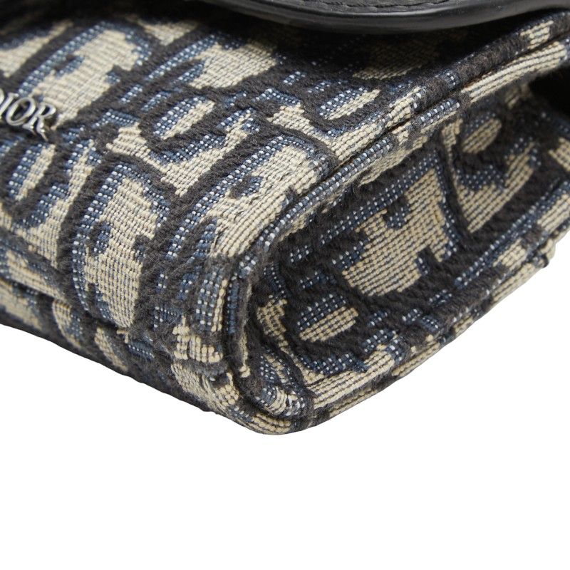 Dior Oblique Canvas Leather Shoulder Bag