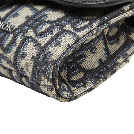 Dior Oblique Canvas Leather Shoulder Bag
