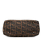 Fendi Zucca Canvas Leather Handbag