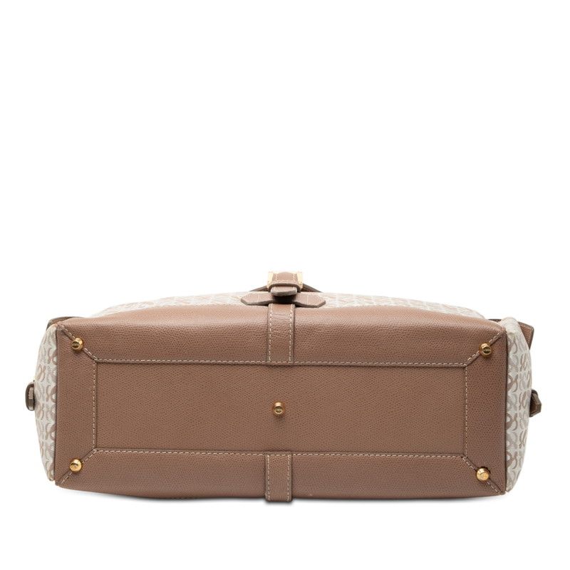 Loewe Repeat Anagram Canvas Leather Handbag