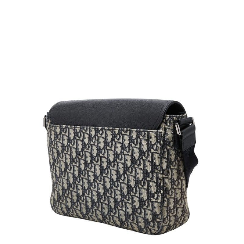 Dior Oblique Saddle Canvas Leather Shoulder Bag