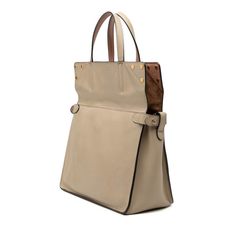 Fendi Flip Small Leather Suede 2way bag