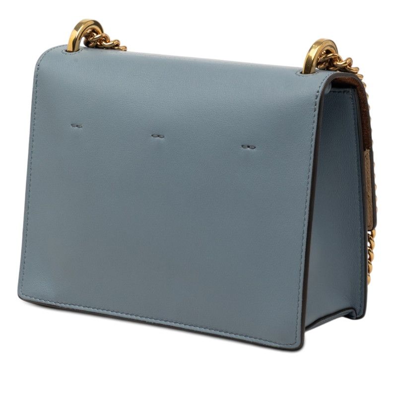 FENDI Kan U Leather Shoulder Bag