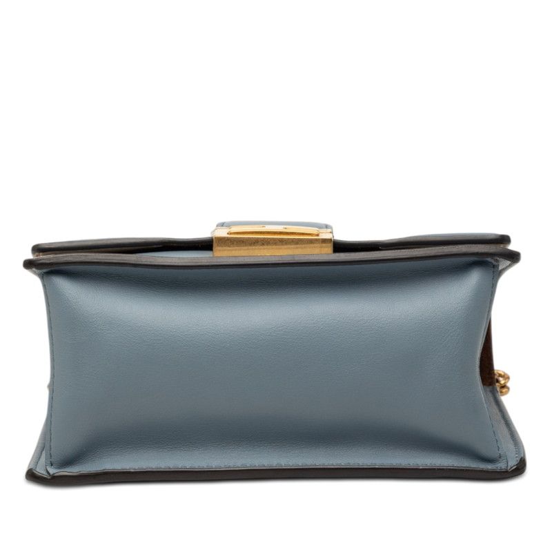 FENDI Kan U Leather Shoulder Bag