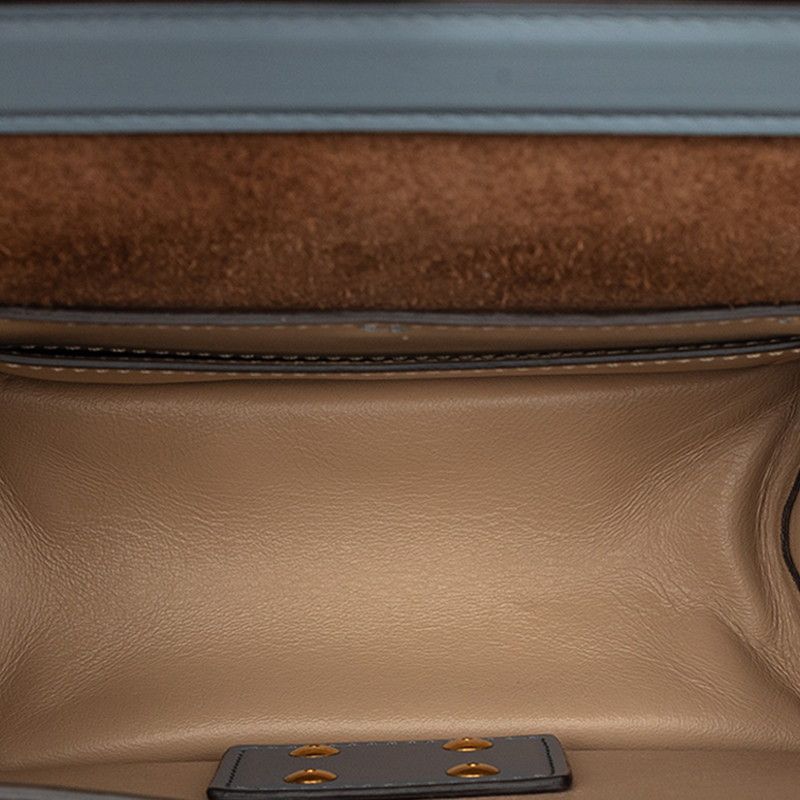 FENDI Kan U Leather Shoulder Bag