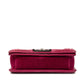 Chanel Boy Chanel Velour Leather Shoulder Bag