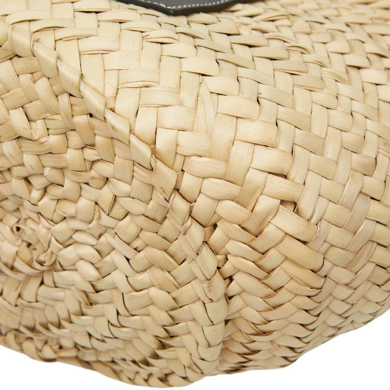 Loewe Basket Bag Leather Palm Leaf Handbag