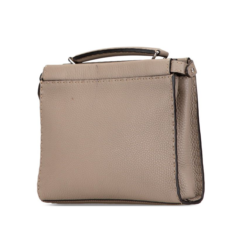 Fendi Selleria Peekaboo Fit Mini Banana Leather 2way Bag