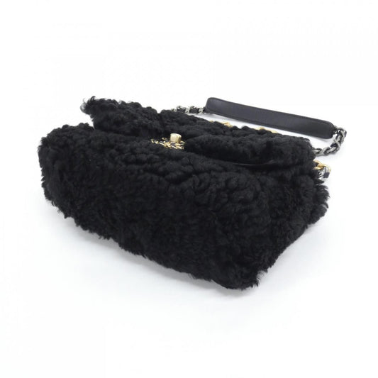 Chanel 19 Shearling Sheepskin Shoulder Bag
