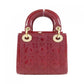 Christian Dior Lady Dior Patent Leather Handbag