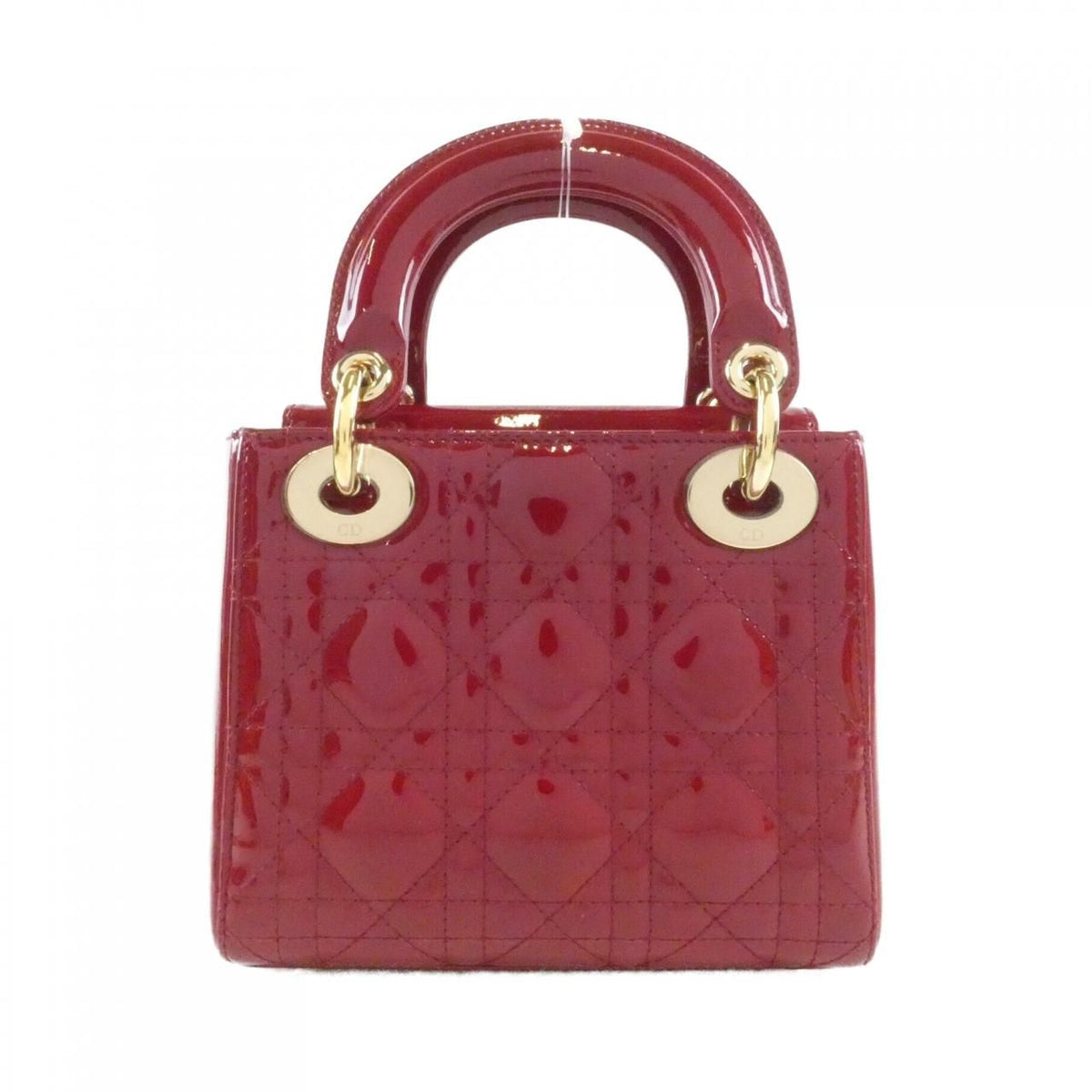 Christian Dior Lady Dior Patent Leather Handbag