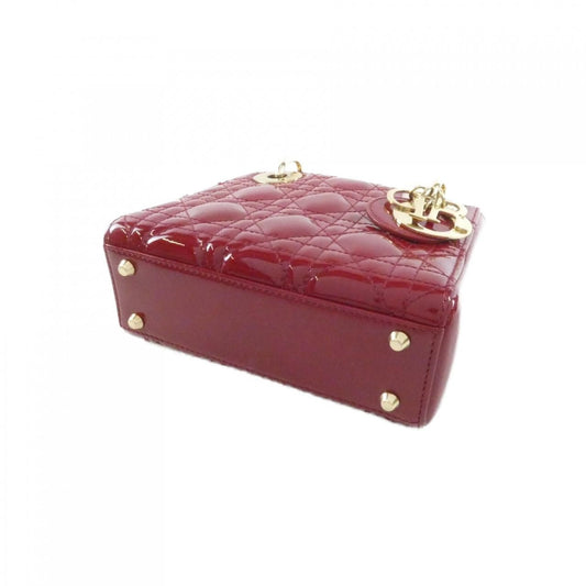 Christian Dior Lady Dior Patent Leather Handbag
