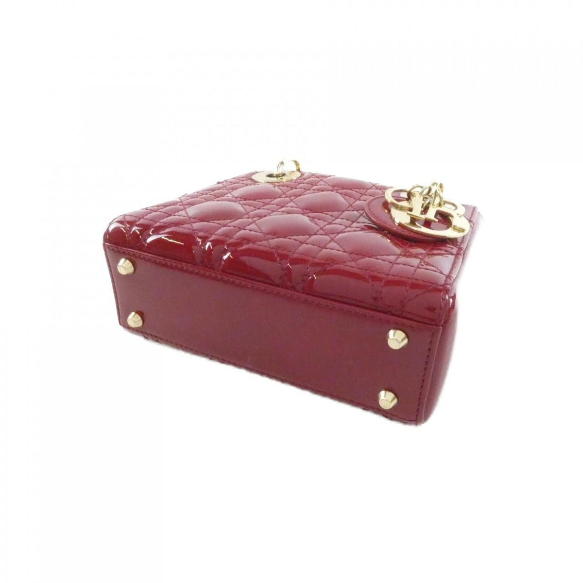 Christian Dior Lady Dior Patent Leather Handbag