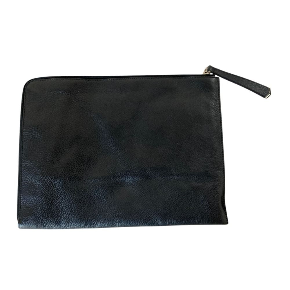 Fendi python leather clutch bag