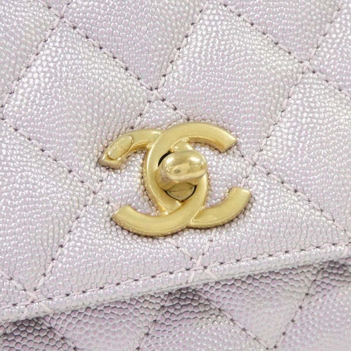 Chanel Coco Handle Grained Calfskin Handbag
