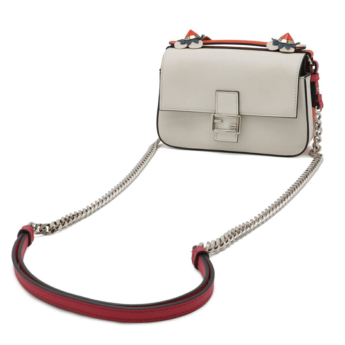 Fendi Double Micro Baguette Leather 2way Bag