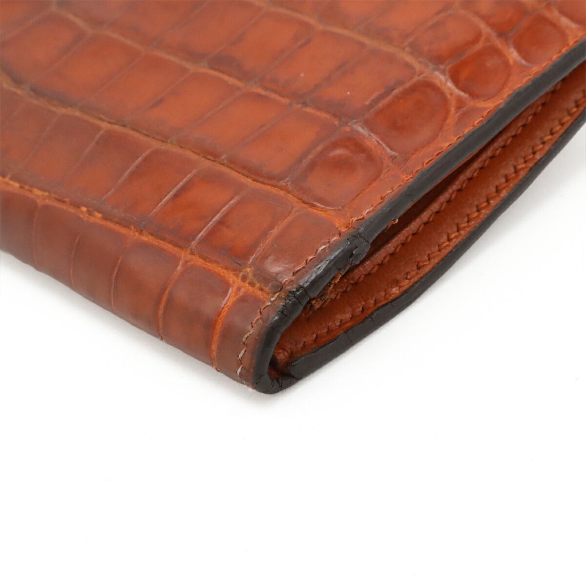 Hermes Bearn Classic Niloticus Crocodile Long Wallet