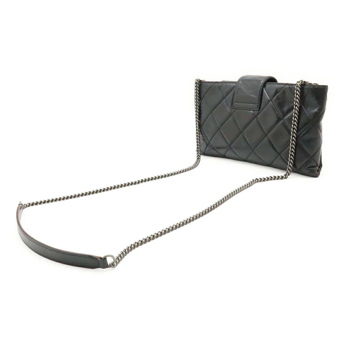 Chanel Coco Pleats Leather Shoulder Bag