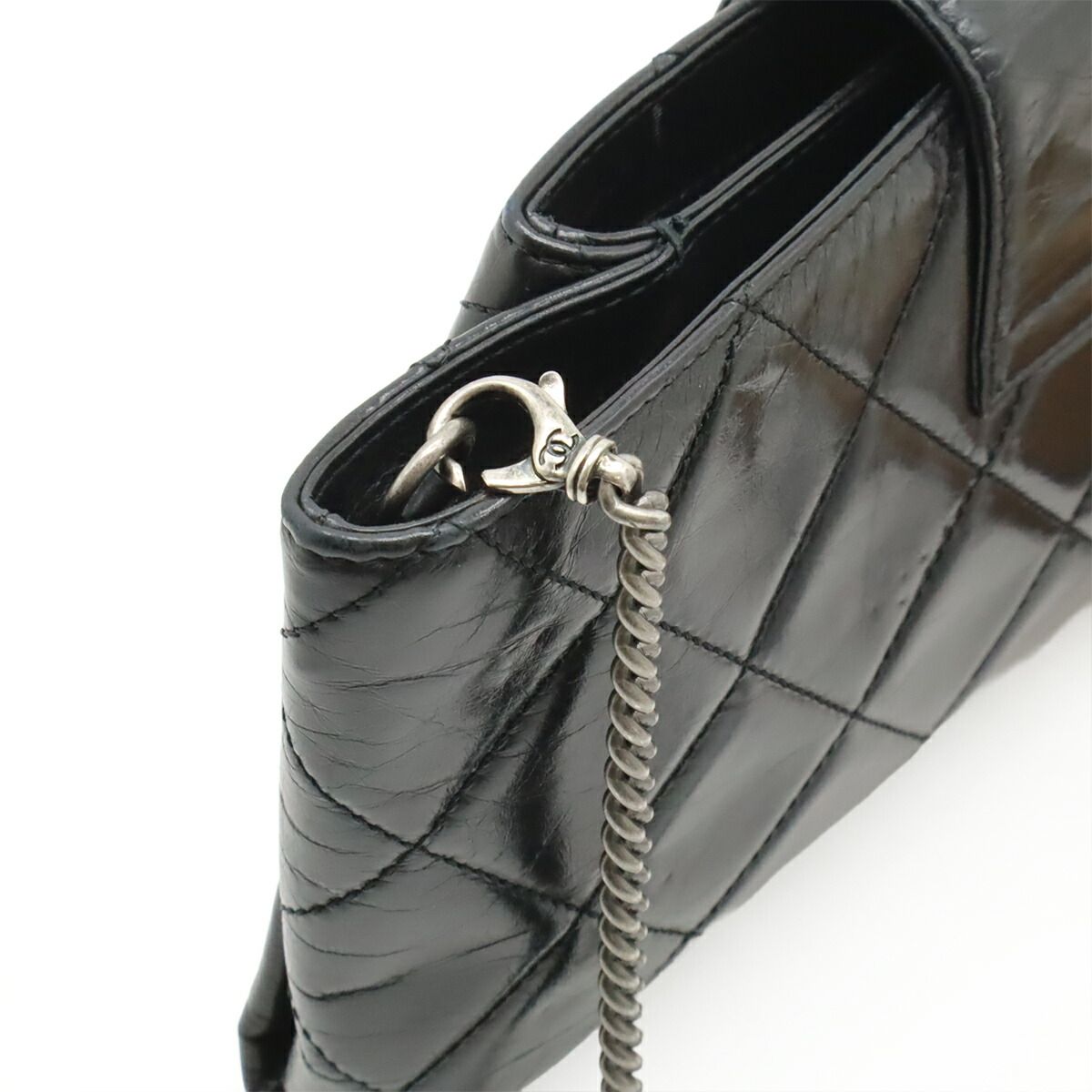 Chanel Coco Pleats Leather Shoulder Bag
