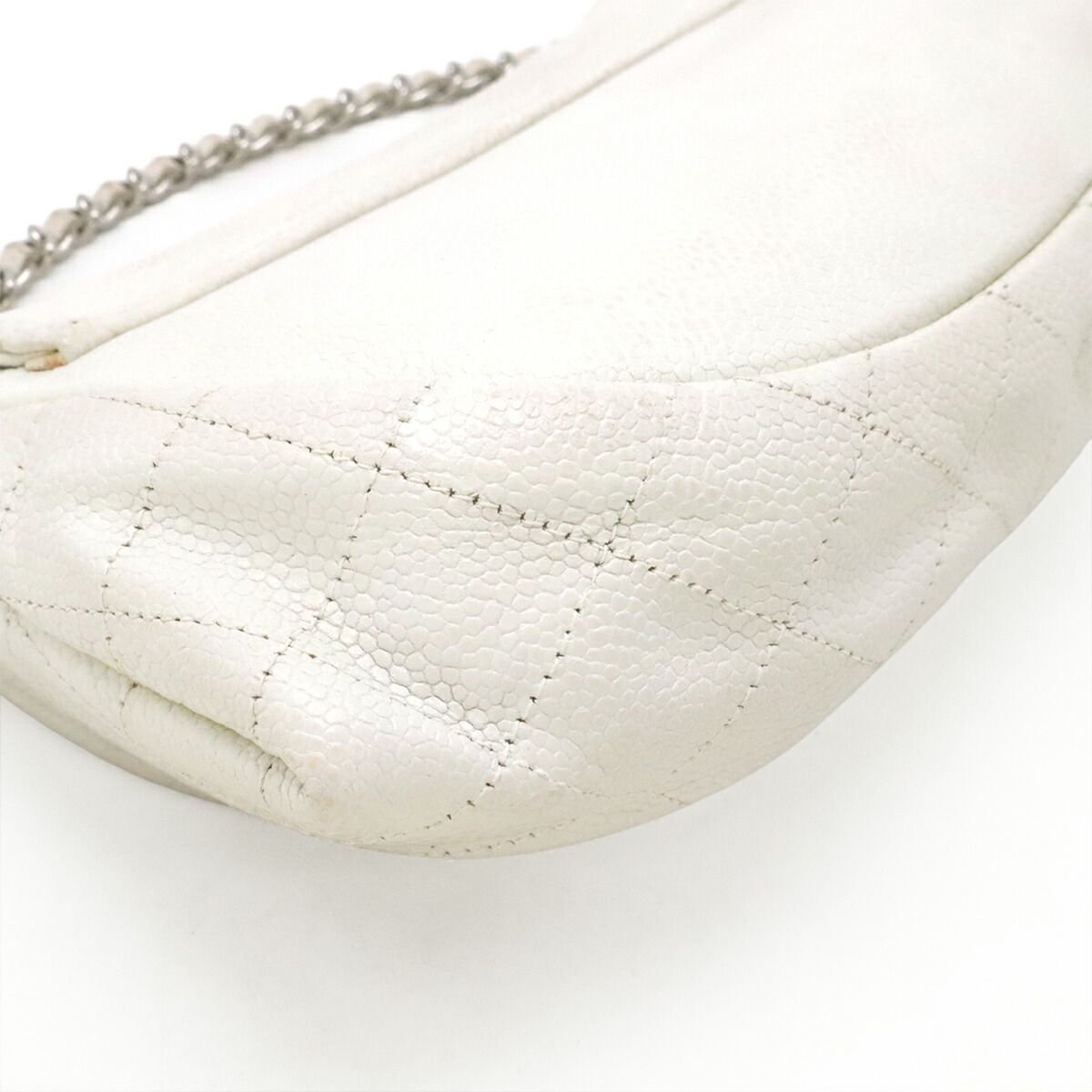 Chanel Half Moon Caviar Chain Wallet