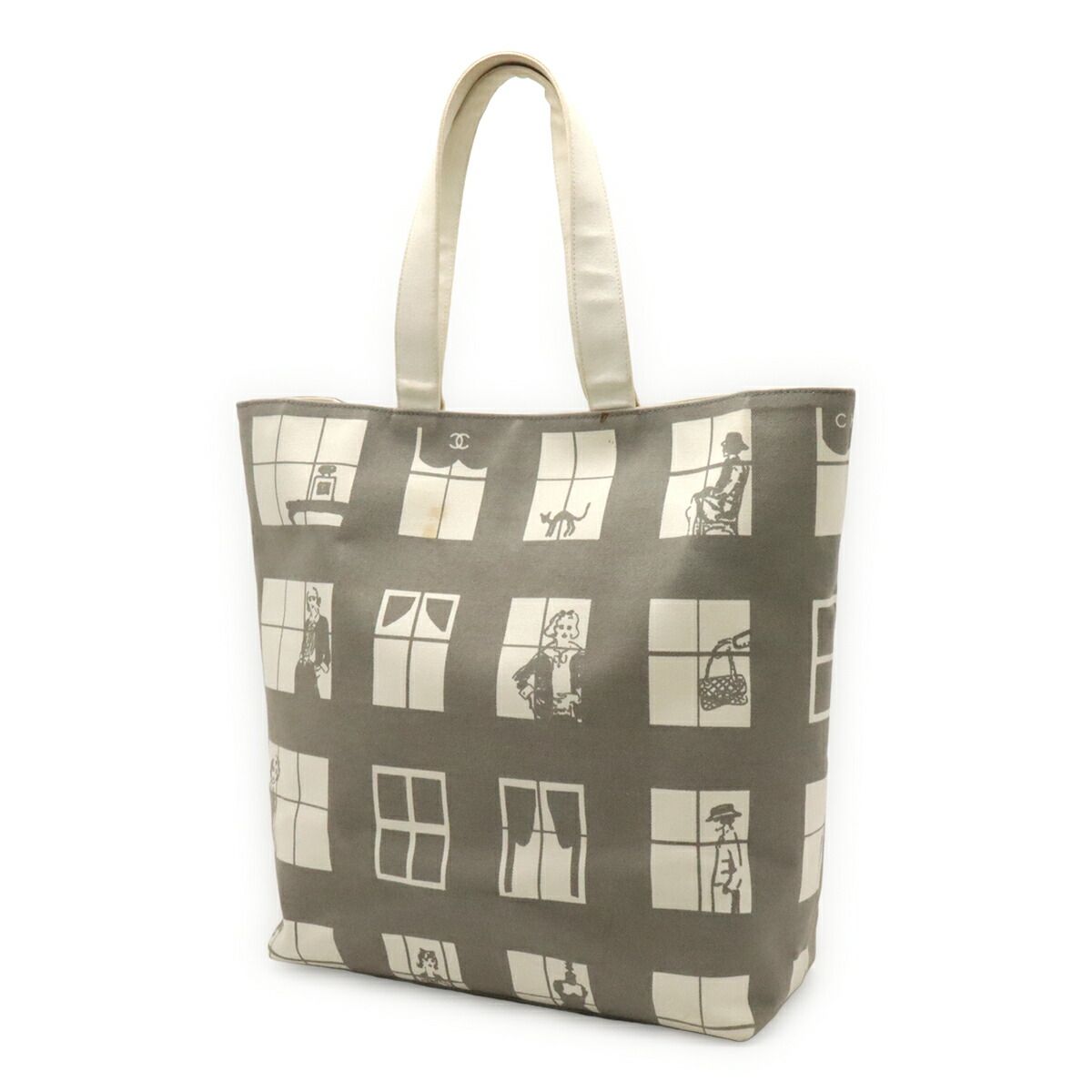 Chanel Mademoiselle Canvas Tote Bag
