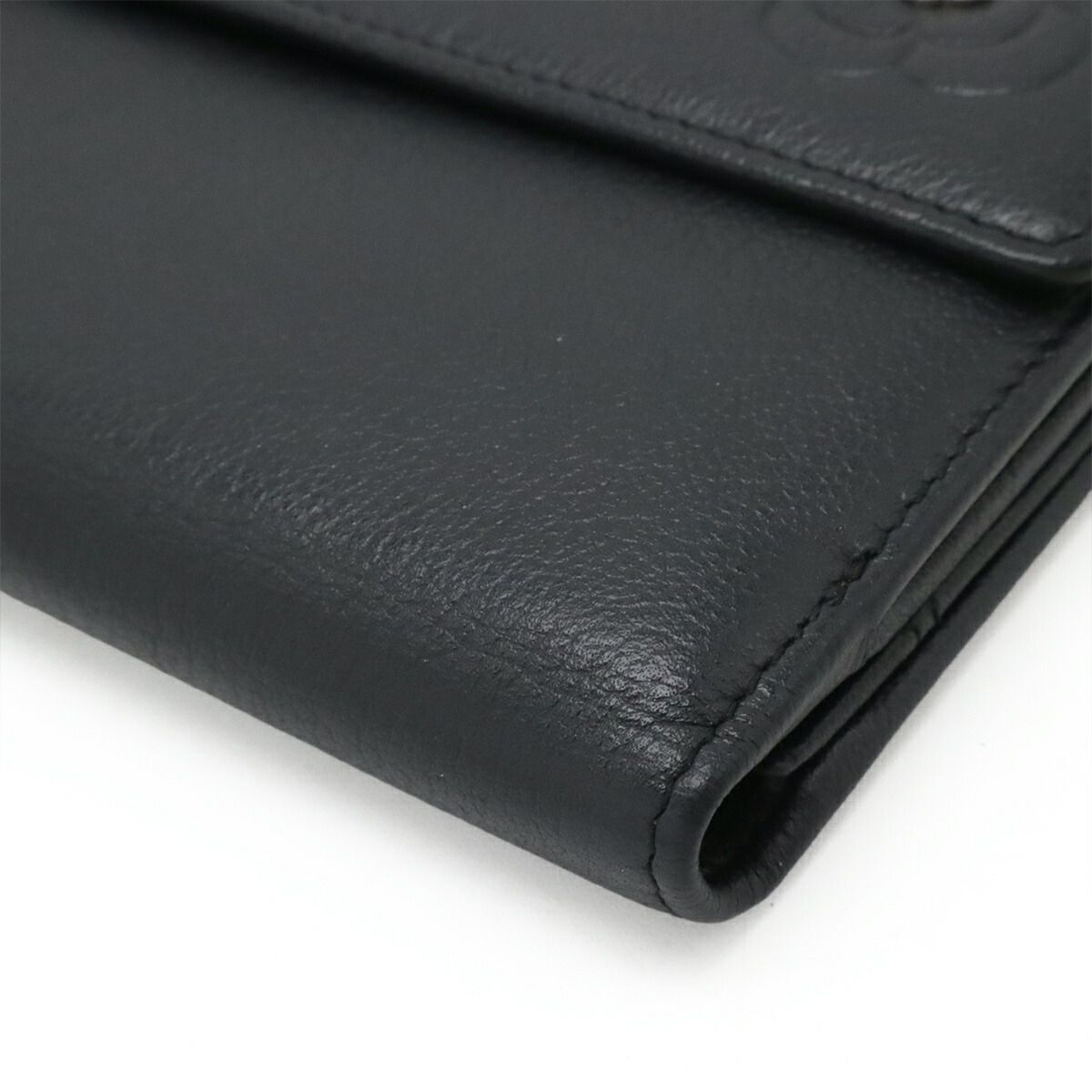 Chanel Camellia Leather Long Wallet
