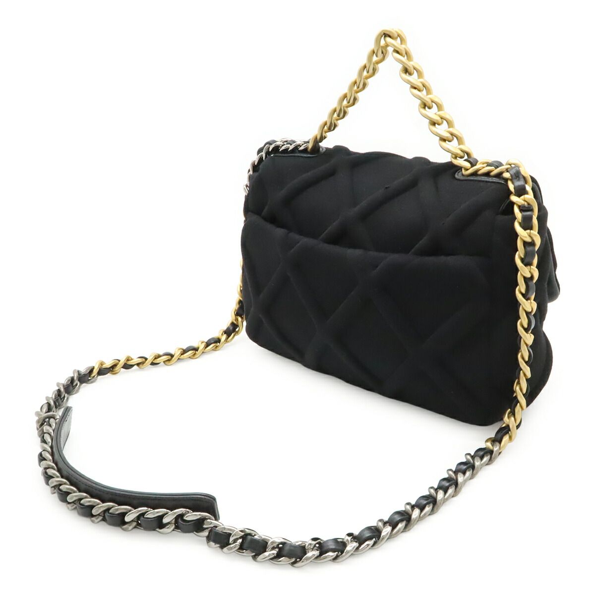 Chanel 19 Cotton Matelasse Chain Bag