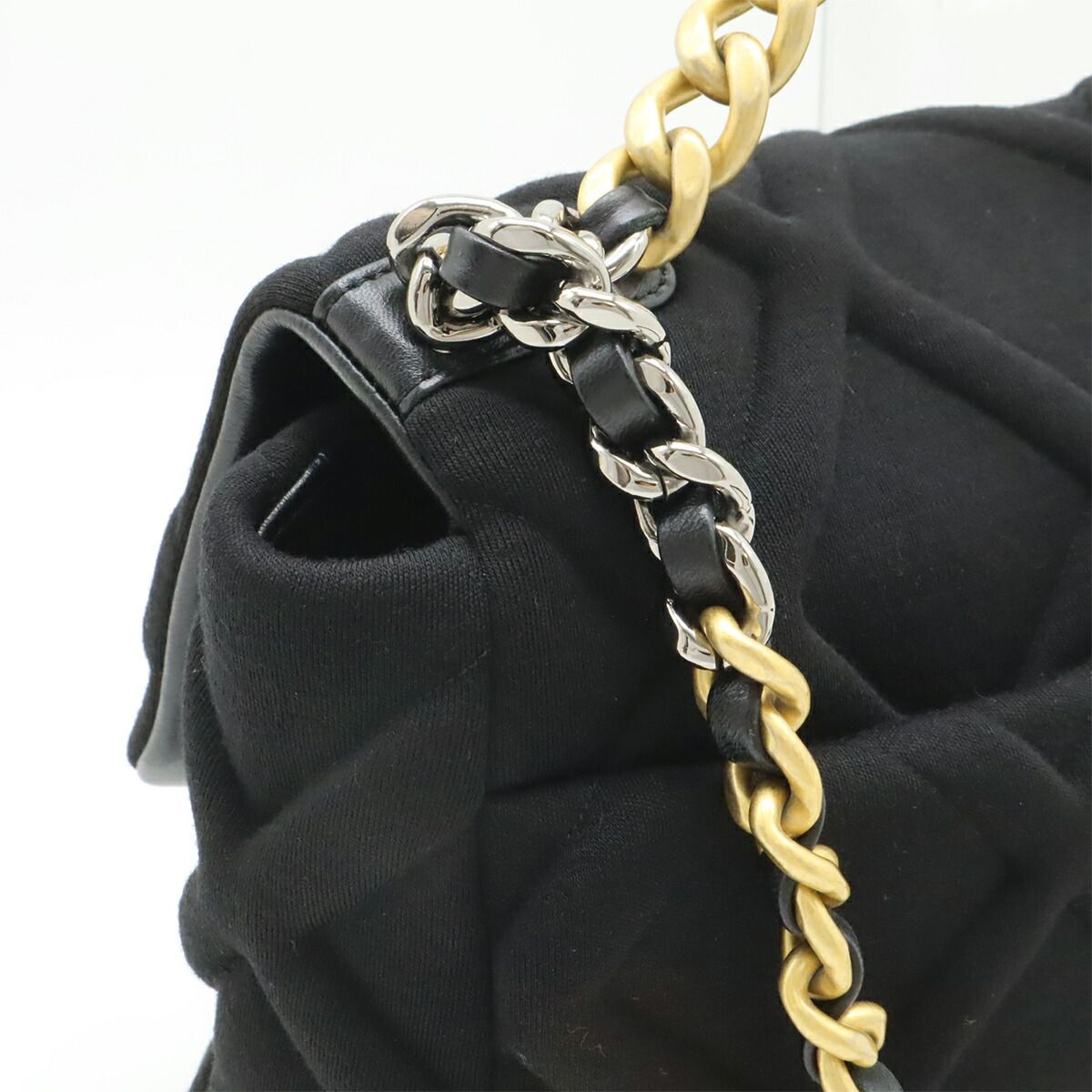 Chanel 19 Cotton Matelasse Chain Bag