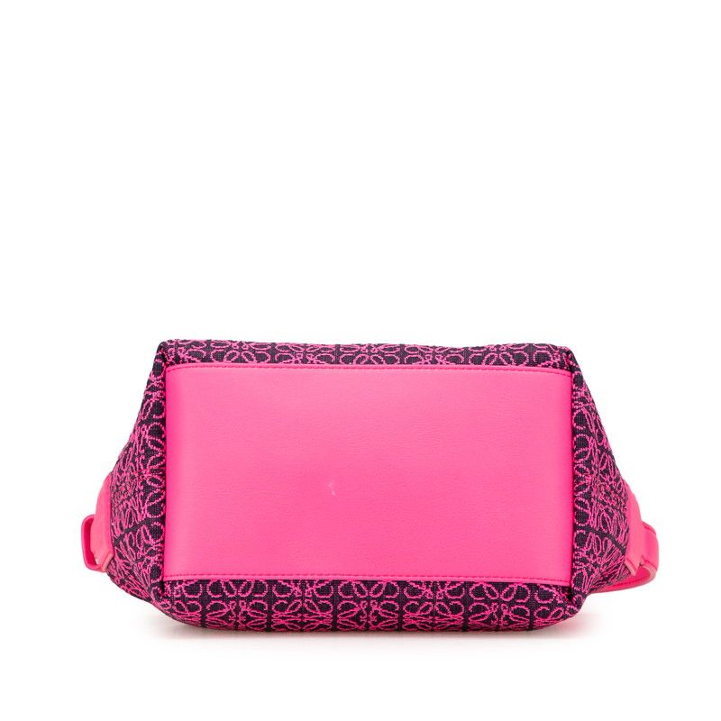 Loewe Cubi Bag Anagram Leather Jacquard Handbag