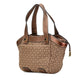 Loewe New Road Line Canvas Leather Handbag