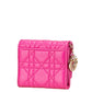 Dior Lady Dior Cannage Leather Trifold Wallet