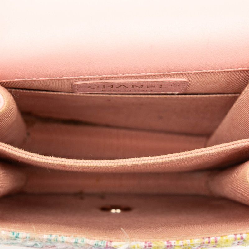 Chanel Boy Chanel Tweed Lambskin Shoulder Bag