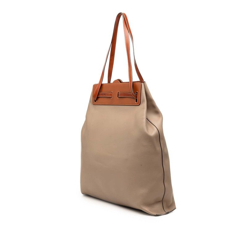 Loewe Anagram Lazo Leather Tote Bag