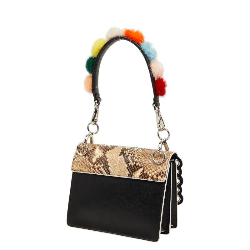FENDI Kan I Mini Leather 2way bag
