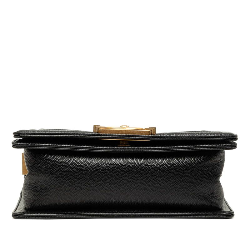 Chanel Boy Chanel Quilted Caviar Leather Shoulder Bag