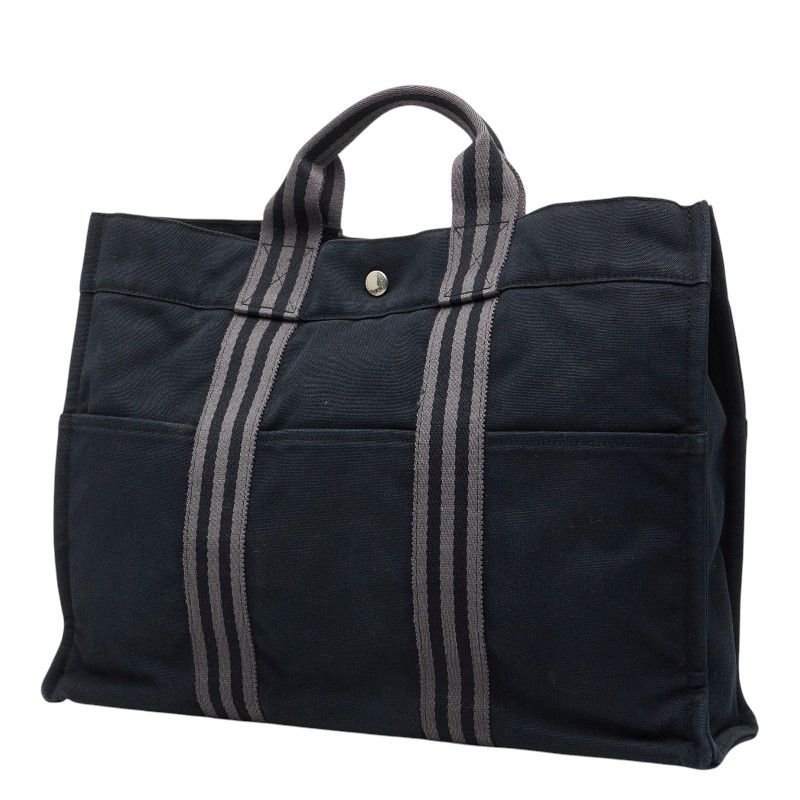 Hermes Fourre Tout MM Canvas Handbag