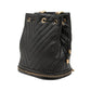 Chanel Chevron V Stitch Lambskin Bucket Bag