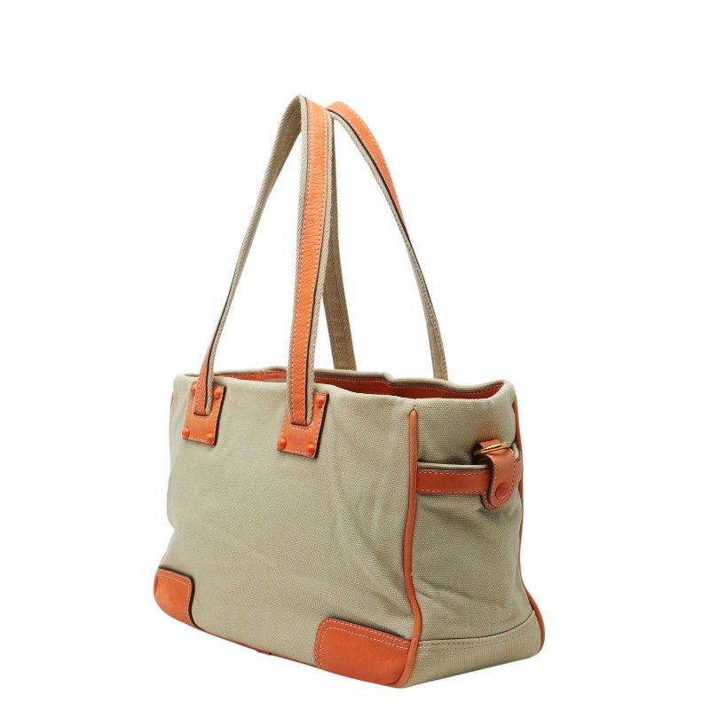 Loewe Anagram Canvas Leather Tote Bag