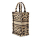 Dior Book Tote Leopard Canvas 2way Bag