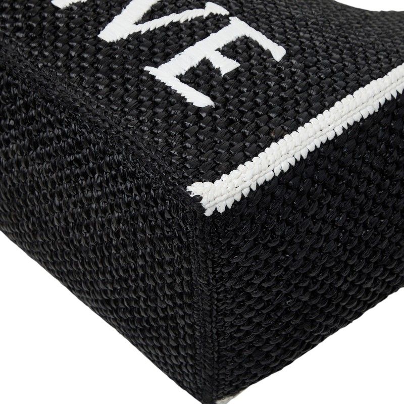Loewe Font Tote Large Raffia Calf Tote Bag