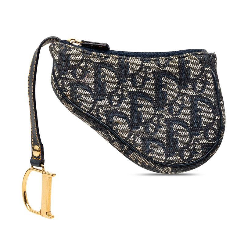 Dior Trotter Saddle Canvas Leather Coin Case