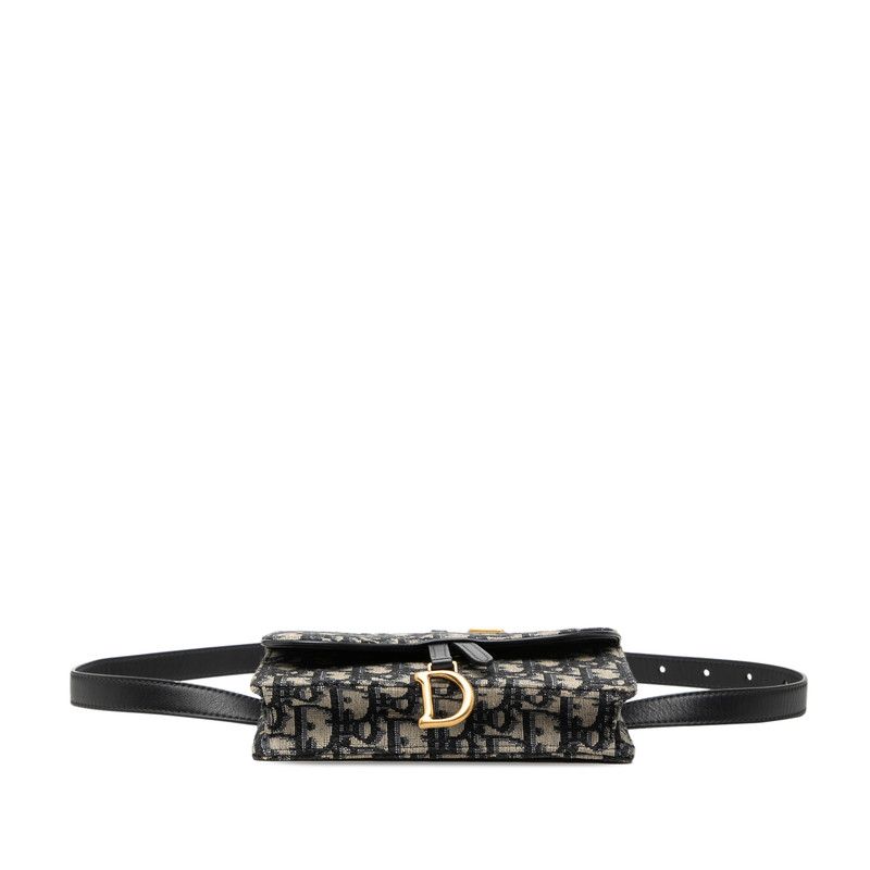 Dior Oblique Canvas Leather Waist Bag