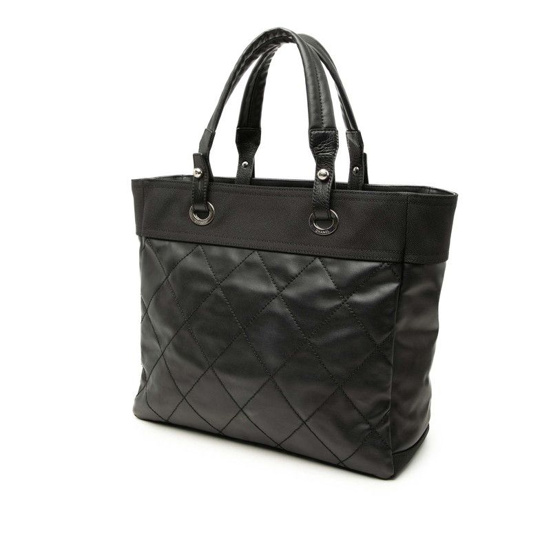CHANEL Paris-Biarritz Coated Canvas Tote Bag