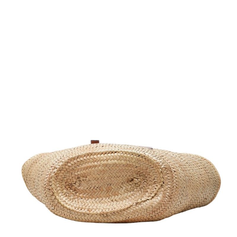 Loewe Classic Basket Raffia Leather Tote Bag