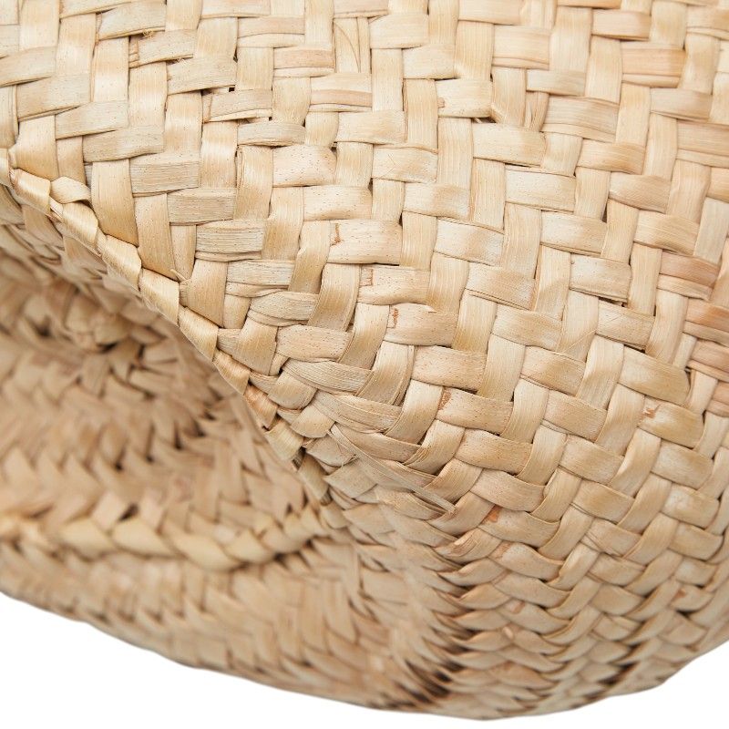 Loewe Classic Basket Raffia Leather Tote Bag