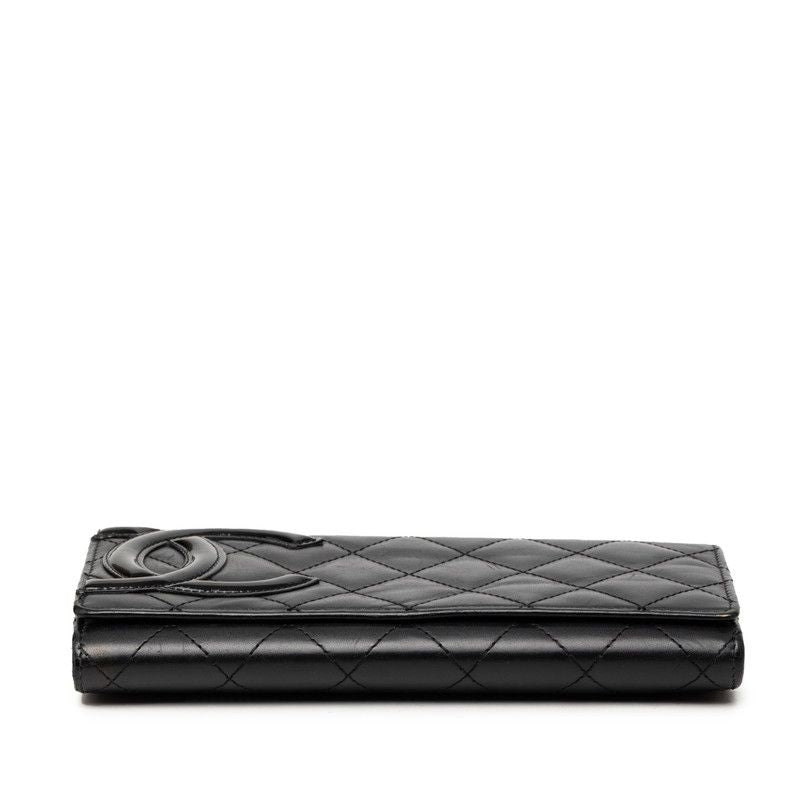 Chanel Cambon Leather Long Wallet