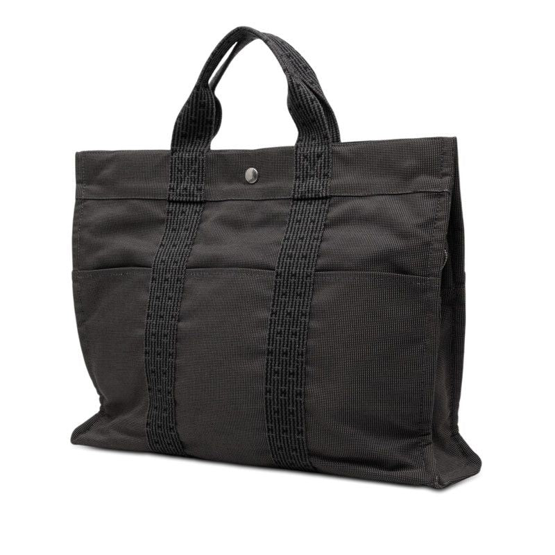Hermes Herline MM Canvas Tote Bag
