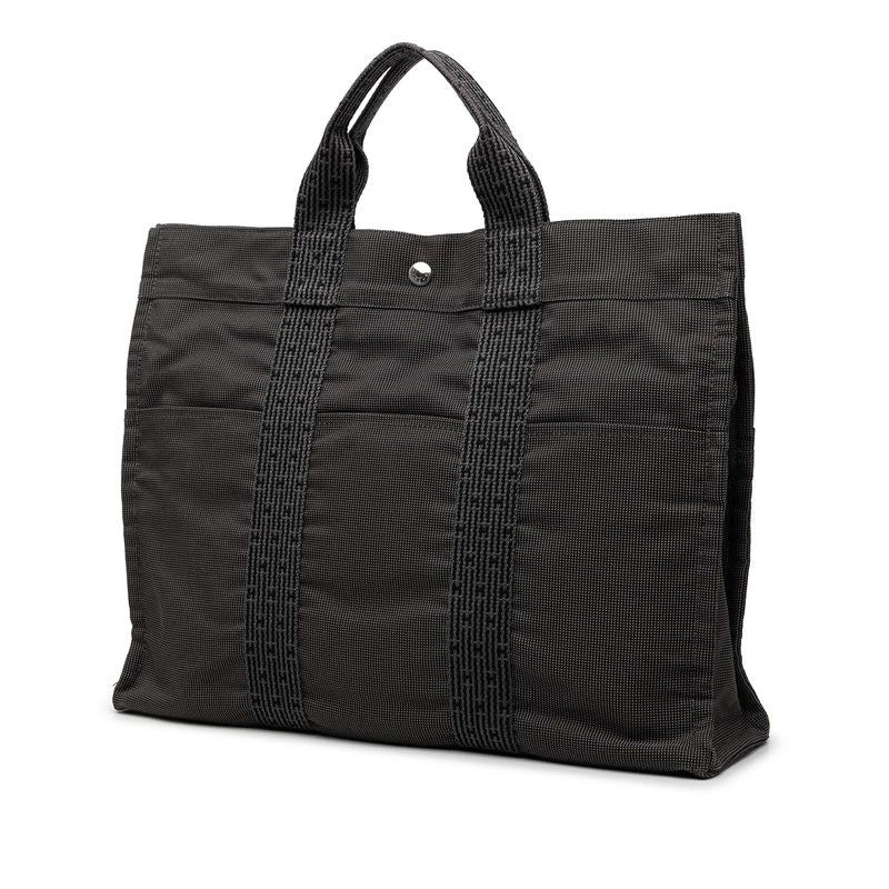 Hermes Herline MM Canvas Tote Bag